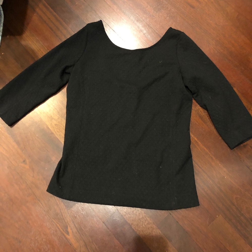 Beautiful Club Monaco black top with scoop back